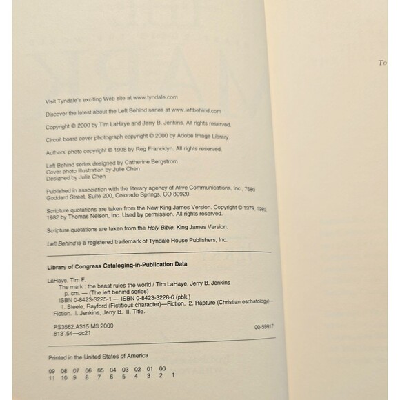 Mark : The Beast Rules the World by Jerry B. Jenkins and Tim Lahaye (2000,... - Picture 6 of 12